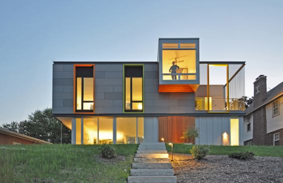 OS House, designed by Johnsen Schmaling Architects.