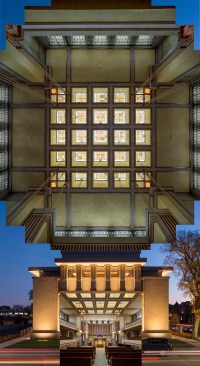 "Unity Temple, Architect: Frank Lloyd Wright, Preservation architect: Harboe Architects" (2017) by Tom Rossiter