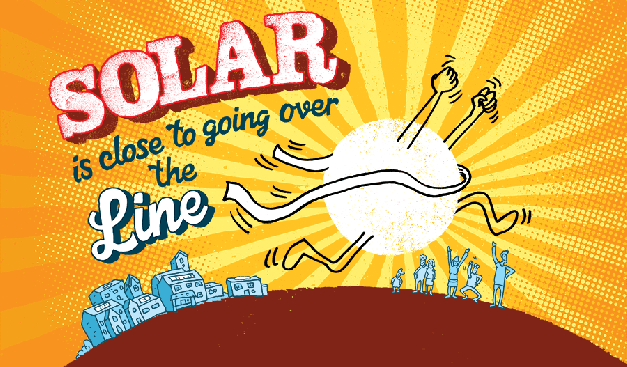 Solar is close to going over the line