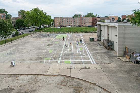 Borderless Studio's "Bronzeville" exhibit at the Anthony Overton Elementary School