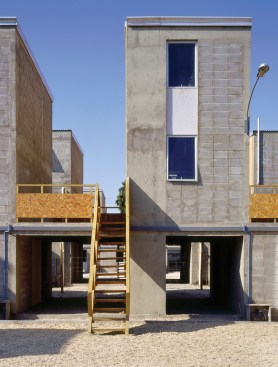 The original units built by Elemental, which are designed to be added onto by the residents.