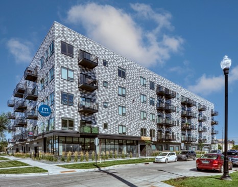 A “jewel of the block”, Mosaic Apartments stand out in fast-growing Fargo, N.D.  Photo: alanblakely.com