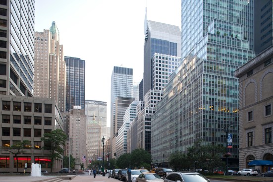The view looking south on Park Avenue from E. 53rd St.