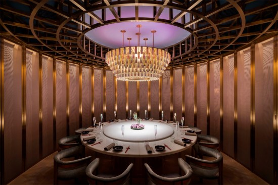 Semi-private dining room, the Peacock Room restaurant