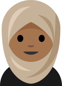 Guidance Image, Person with Headscarf Emoji, 2016; Concept by Rayouf Alhumedhi and graphic design by Aphelandra Messer with collaborators Jennifer Lee and Alexis Ohanian