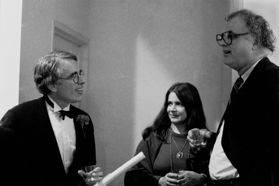 Eisenman, Gloria Fiorentino and John Hejduk at the Institute of Architecture and Urban Studies