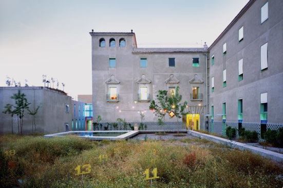 The Diocesan Clergy House in Plasencia, Spain, an abandoned seminary that Jaque transformed into a residence for priests.