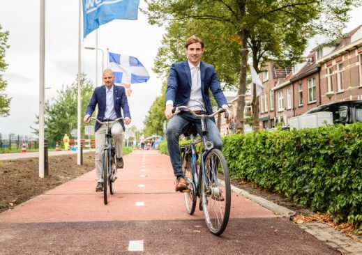 PlasticRoad bike path in Zwolle, Netherlands