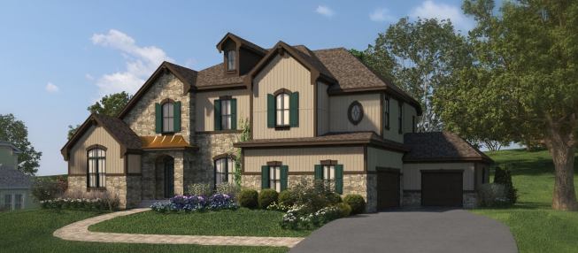 Ply Gem.  Under its Designed Exteriors by Ply Gem collection, the company offers nine architectural styles designed to make product selection and ordering simple while allowing for easier differentiation within housing communities. Single-family homebuyers can select a home style, which were developed with residential architecture firm BSB Design and include all components and accessories to complete the look; from within each style, buyers then have a choice of three color combinations. Styles include Prairie, Craftsman, French Country (shown), Tuscan, and Victorian. 
www.designedexterior.com. –K.T.