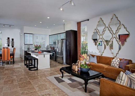 The units, which feature open floor plans and contemporary styling, range in size from 965 to 1,314 square feet.