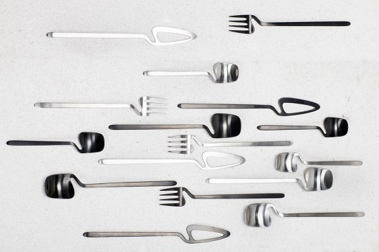 Skeleton cutlery collection by Nendo for Valerie_Objects