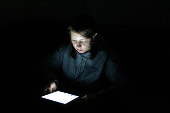 Subjects in the iPad study were exposed to the display screen for one hour.