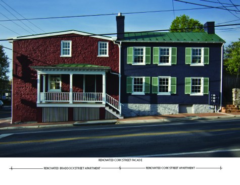 Samuel Noakes House after renovation viewed from its Cork Street side in Winchester, Va.