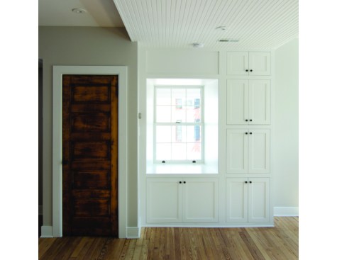 Existing wood was salvaged and reused where possible.