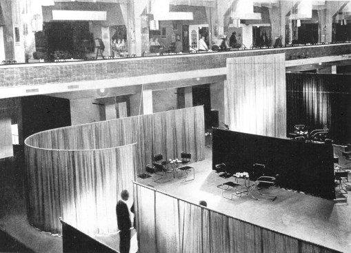 View of the 1927 Velvet and Silk Café in Berlin by Lilly Reich.