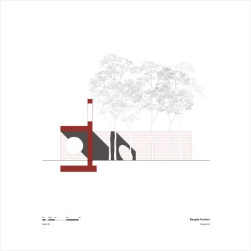 Respite Pavilion, section