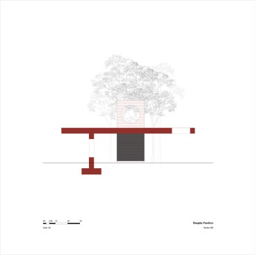 Respite Pavilion, section