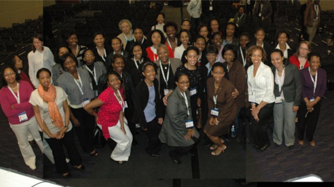 Group photo following a Riding the Vortex session at the 2008 AIA National Convention in Boston