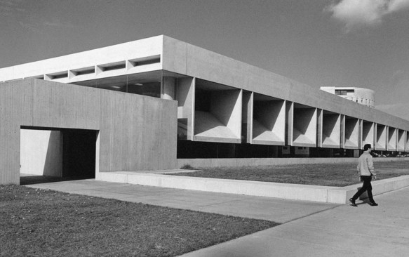 Historic photo of the existing Pei building