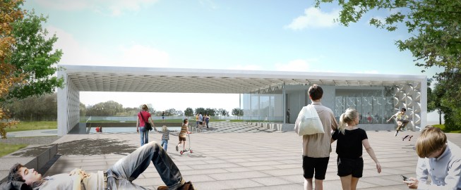 Rendering of the pavilion