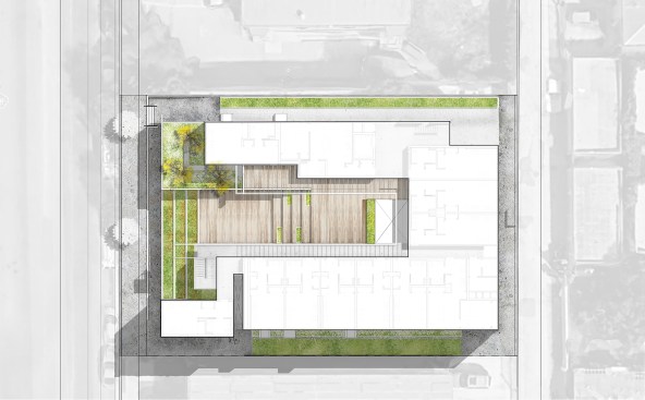 Rose Apartments. Venice, Calif. Brooks + Scarpa. Tina Chee Landscape Studio
