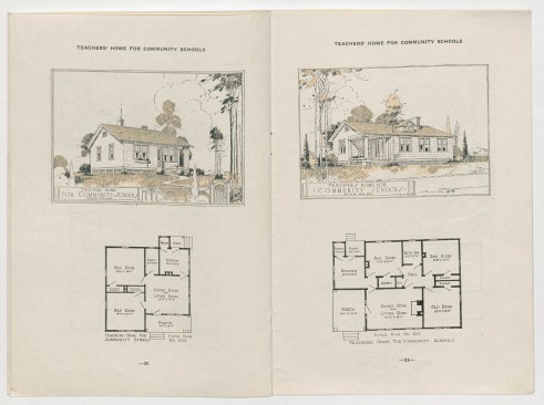 Plans for a teacher's home from the bulletin