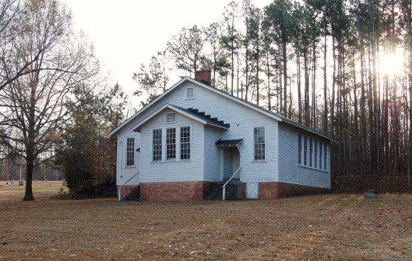 The Russell School in Durham County, N.C., constructed according Rosenwald's two-teacher plan