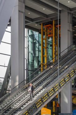 Escalators in the public space of The Leadenhall
Building