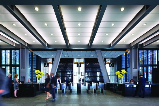 Reception on Level 2 of The Leadenhall Building