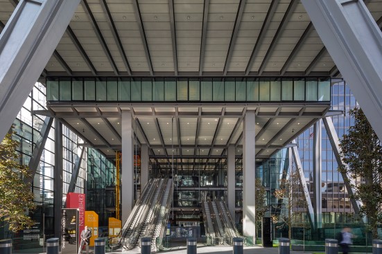 The public space at The Leadenhall Building from
Leadenhall Street