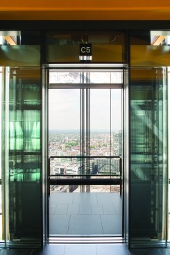 Lift in The Leadenhall Building looking North