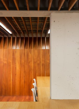 Benson Hall desk and millwork detail.