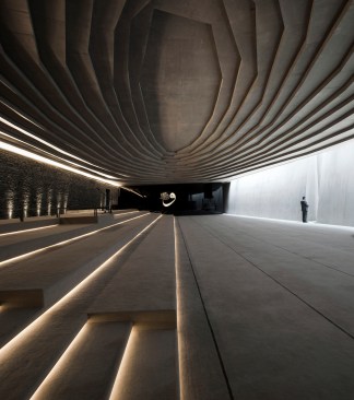 TUR, Tuerkei, Buyuk Cekmece, die Sancaklar Moschee in einem Vorort von Istanbul, Architektur von Emre Arolat Architects 2014 | TUR, Turkey, Buyuk Cekmece, the Sancaklar Mosque in a suburb of Istanbul, architecture by Emre Arolat Architects 2014
