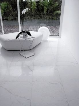 If you’re squeamish about marble because it stains easily, I Marmi Italiani from Ceramica Sant’Agostino can solve your problems. The through-color body porcelain product has the polished look of real stone due to revolutionary digital ink-jet printing technology. It comes in six colors and a variety of sizes, including mosaics. 
www.ceramicasantagostino.it.