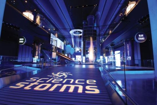 Science Stormsat the Museum of Science and Industry in Chicago is a dramatic and interactive environment where guests of all ages can explore the physics of light and the science behind powerful forces of nature.