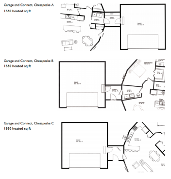 Chesapeake model garage with connect options