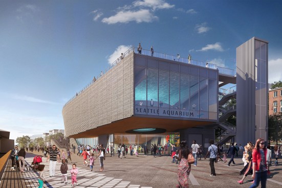 Seattle Aquarium’s Ocean Pavilion at day