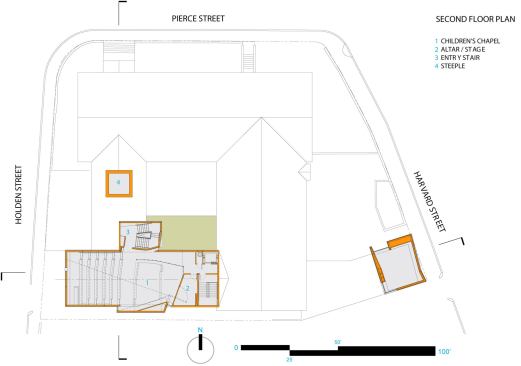 Second level floor plan