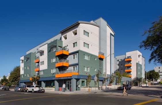 Developed by Abode Communities in collaboration with the Los Angeles Unified School District, Selma Community Housing provides 66 service-enhanced affordable homes to families in Hollywood, Calif.
