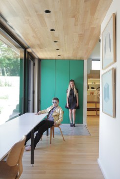 Hallway with view to kids' bedrooms beyond