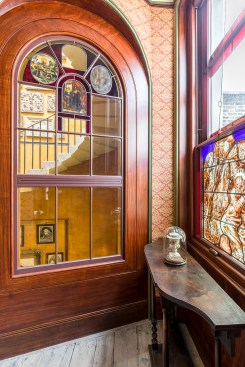 Stained glass windows in the Oratory