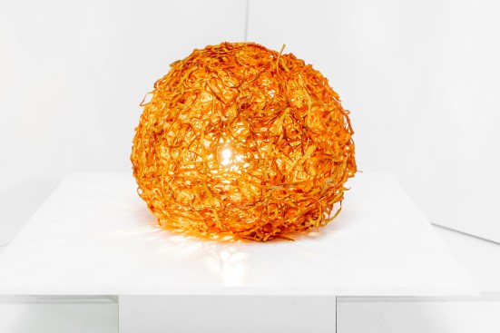 Reassembled dedydrated pumpkin strands by Situ (People's Pumpkin and "Pretentioulicious" honorable mention)