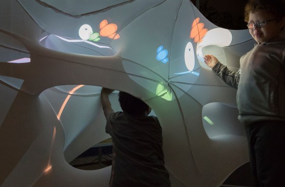 2.5D SensoryPlayscape: Children applying tactile input to manipulate the graphical interface