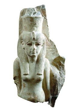 Statue of the Goddess Mut, New Kingdom, 18th–20th Dynasties (1550–1070 BC), limestone. Museo Egizio, Turin