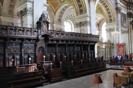Choir stalls in St. Paul's