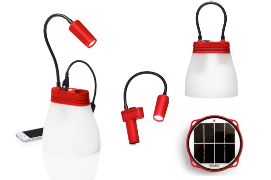 SunBell Solar LED Lamp and Phone Charger by Bright Products