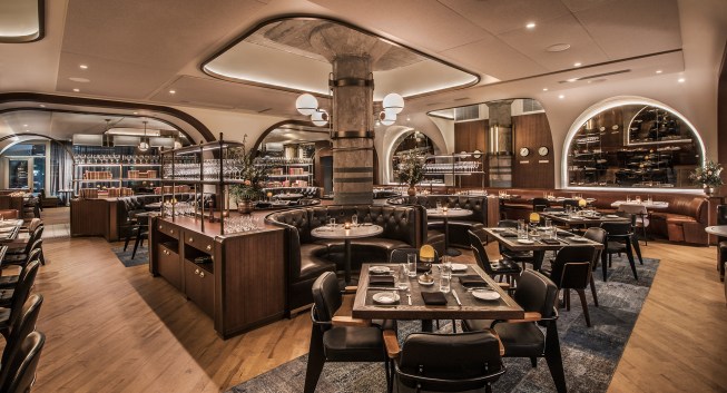 A view across the dining room