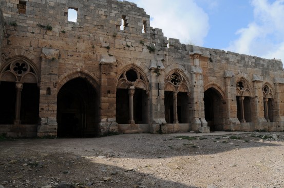 Crac des Chevaliers before the damage in 2009.