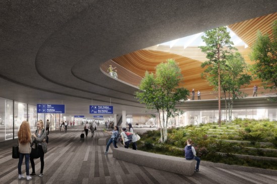 Helsinki Airport Terminal 2 Visualization, Garden