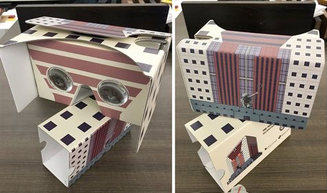 Custom augmented reality viewers using Google Cardboard for the Portland Building renovation